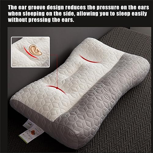 Vista 12 de Generic Proease, almohada ortopédica Proease para dormir profundamente, almohada cervical Proease, almohada ergonómica Proease para cuello y hombros