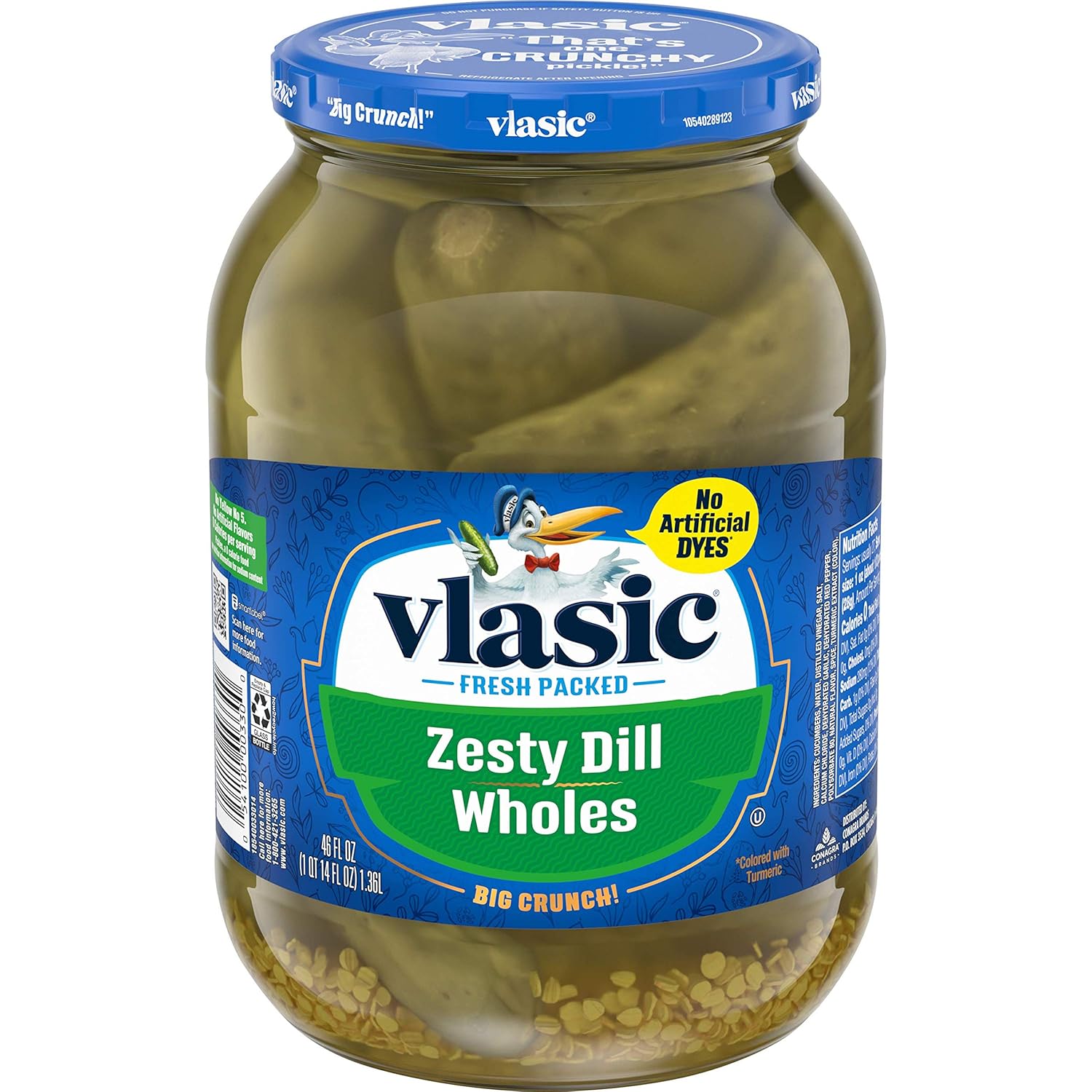 Vlasic Zesty Whole Dill Pickles, Keto Friendly Snacks and