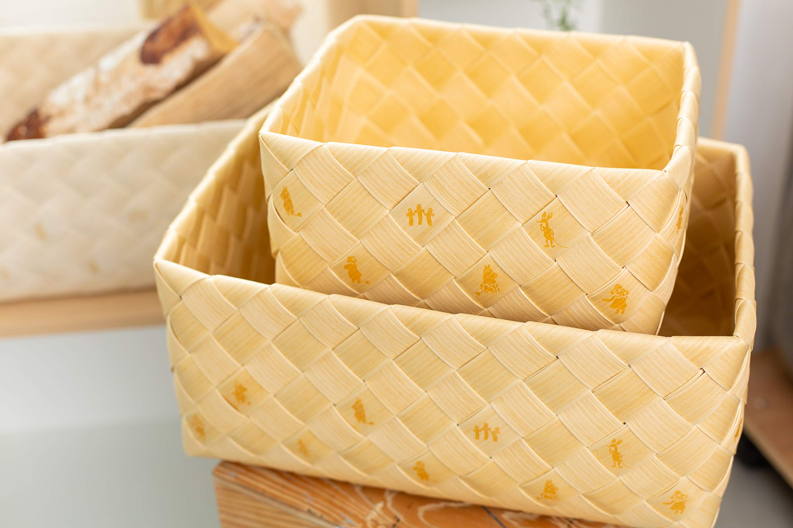 Amazon.co.jp: スタックストー 収納カゴ ナチュラル スクエアm Timb