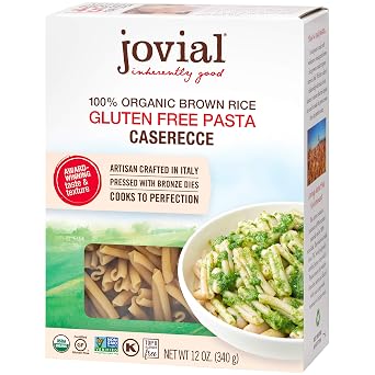 Jovial 100% Organic Brown Rice Caserecce 12 oz. (Pack of 12) ( Value Bulk Multi-pack)