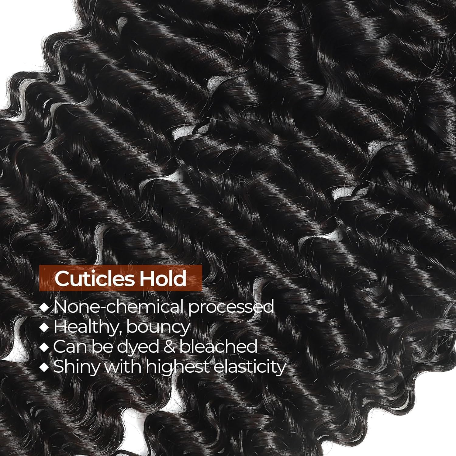 12A Deep Wave Human Hair Extensions 18-24 Inch Brazilian Virgin Bundles 20 22 24 Inch Body Wave Human Hair Bundles - 12A Grade  main image 4