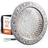 12V AC Pool Lights for Inground Pool, 10 inch Underwater Pool Light Replacement, 35W LED, 3000LM, 6000K Cool White, Swimming Pool Light for Pentair Wet Niches, 50FT Cord