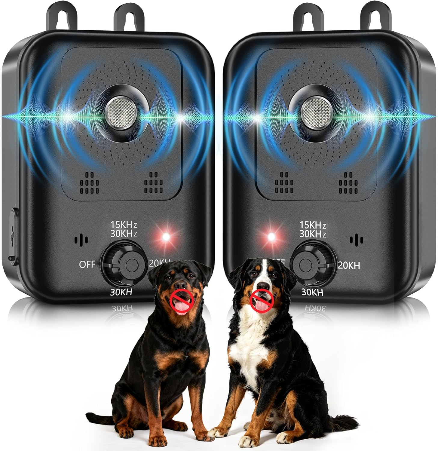 Anti Barking Device for Dogs, Auto Dog Bark Deterrent Devices with 3 Modes, Rechargeable Ultrasonic Bark Deterrent Device Bark Box, Effective Stop Barking Dog Devices for Indoor & Outdoor Use