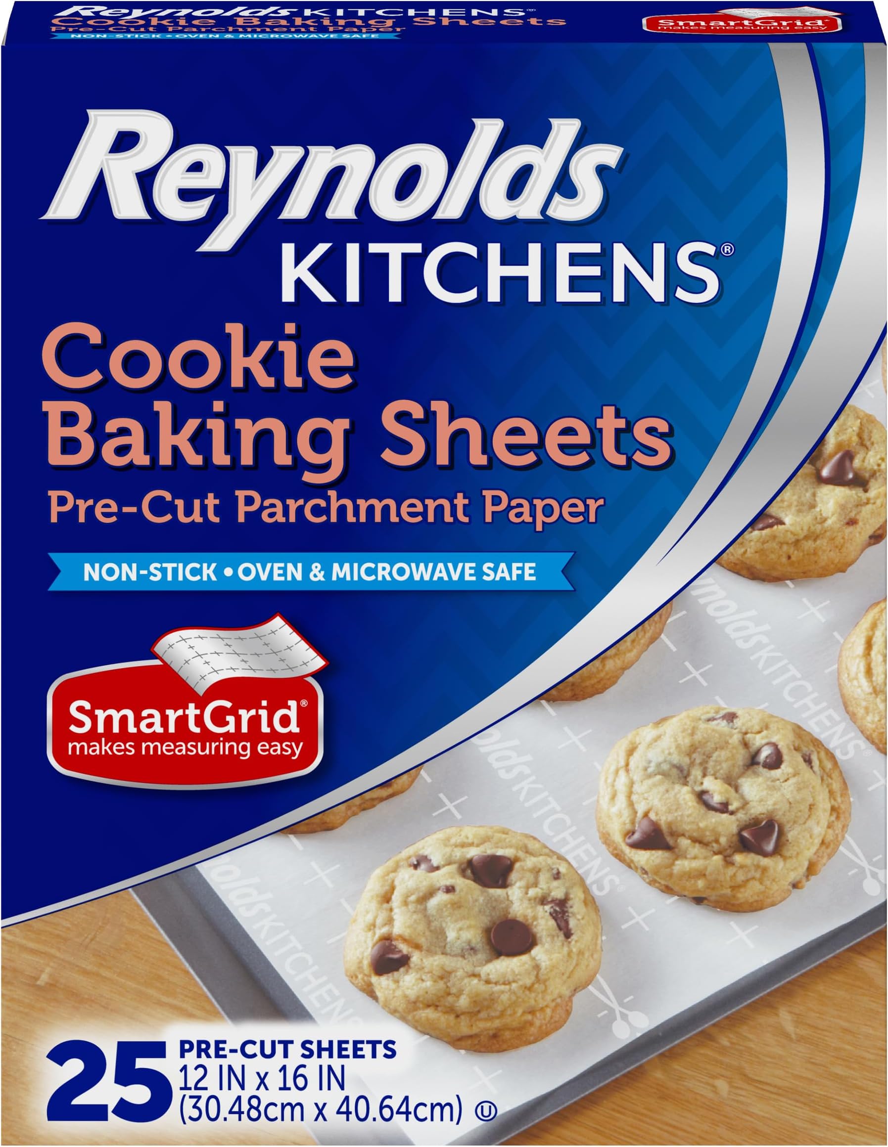 Reynolds Cookie Baking Sheets Non-Stick Parchment Paper, 100 Sheet, 4 Count by Reynolds