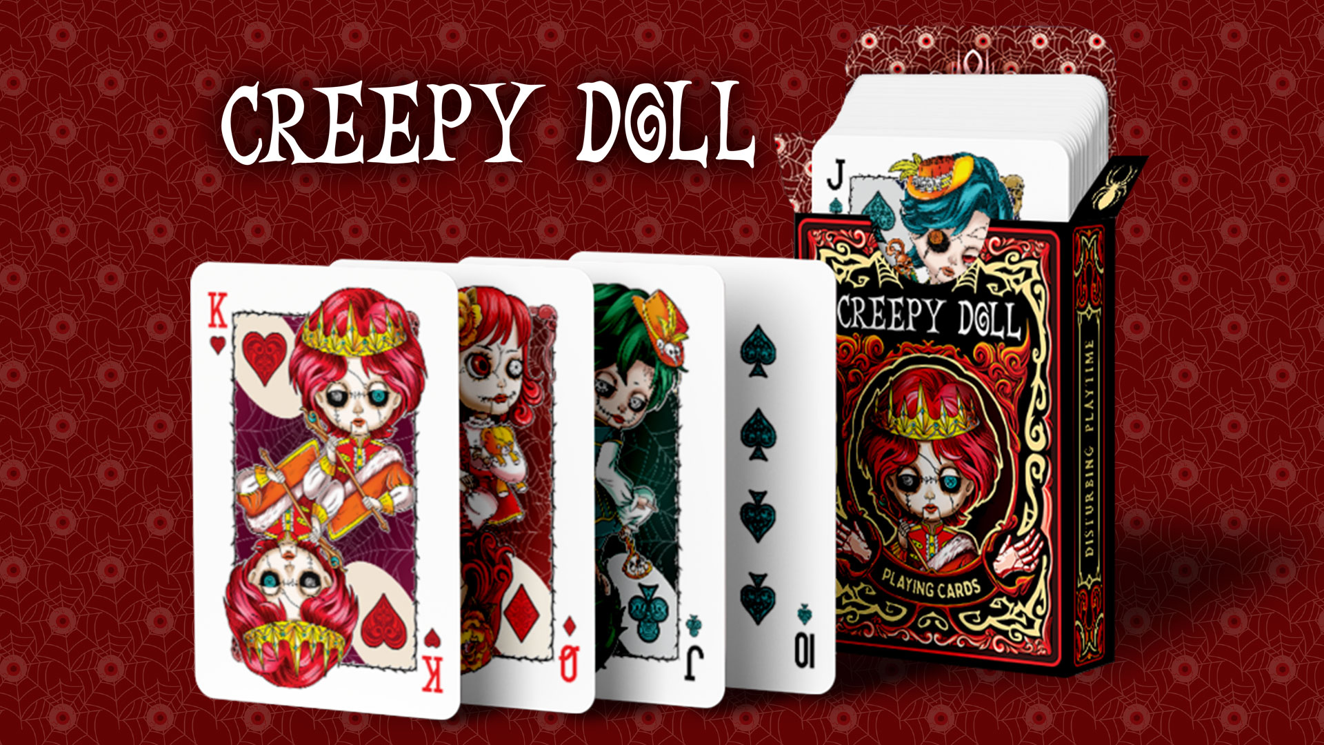 Amazon.com: 99FOX Creepy Doll Playing Cards for Adults Friends