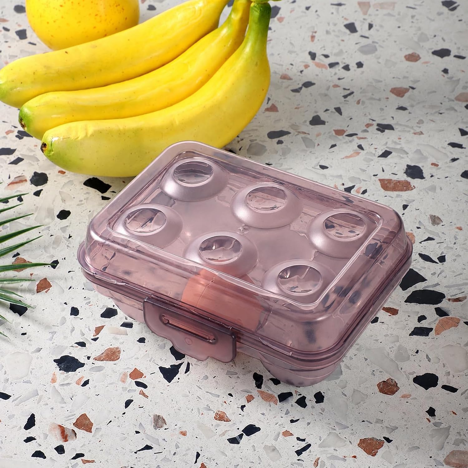 6 Grid Egg Storage Box, Egg Holder for Fridge, Egg Holder Camping