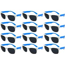 Edge I-Wear 12 Bulk 80s Party Sunglasses Neon Sunglasses for Adult Party Favors Wedding