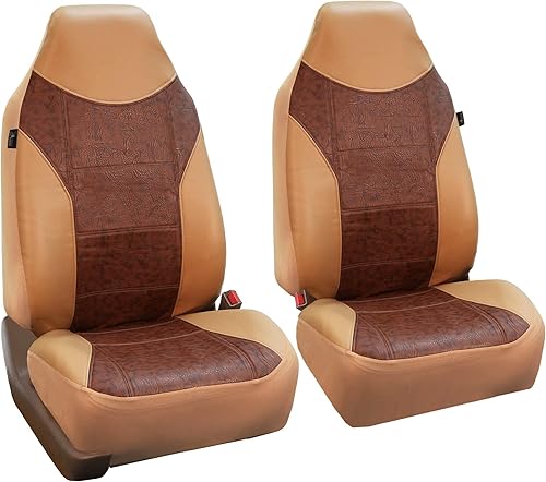 Miniatura 7 de FH Group PU205102 - Juego de cojines de asiento de piel sintética de alta calidad (rosa) con regalo, ajuste universal para automóviles y camionetas