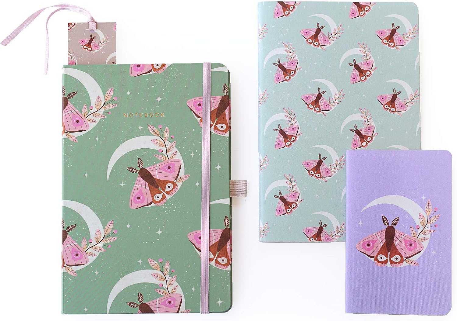 Moth Notebook Happy Wagon-Mystic Moth Notebook Set | Premium Quality Paper | Multi ...