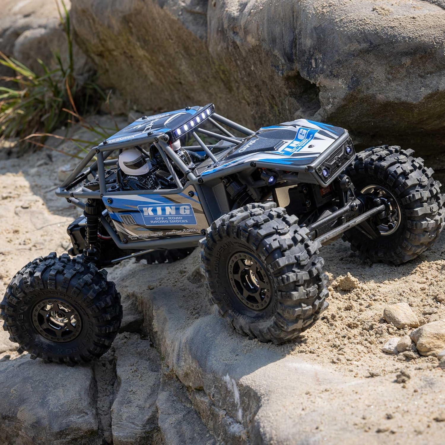 Axial RC Truck UTB18 Capra 4WS 1/18th 4x4 RTR (Comes with Everything Needed to Run), Blue, AXI-1750T1