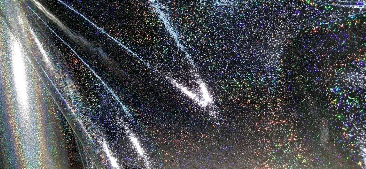 Tovaglia Cerata Con Glitter Argento – Tovaglia In PVC Trasparente Per Tavoli Rettangolari, Lavabile E Tagliata Su Misura (140x220 Cm, 12 Posti)