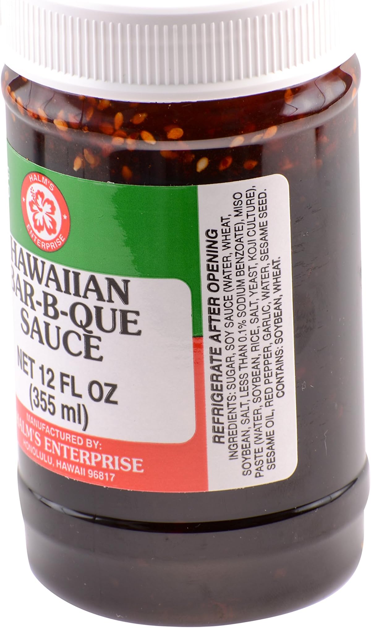 Halm's Hawaiian Barbeque Sauce 12 Ounce
