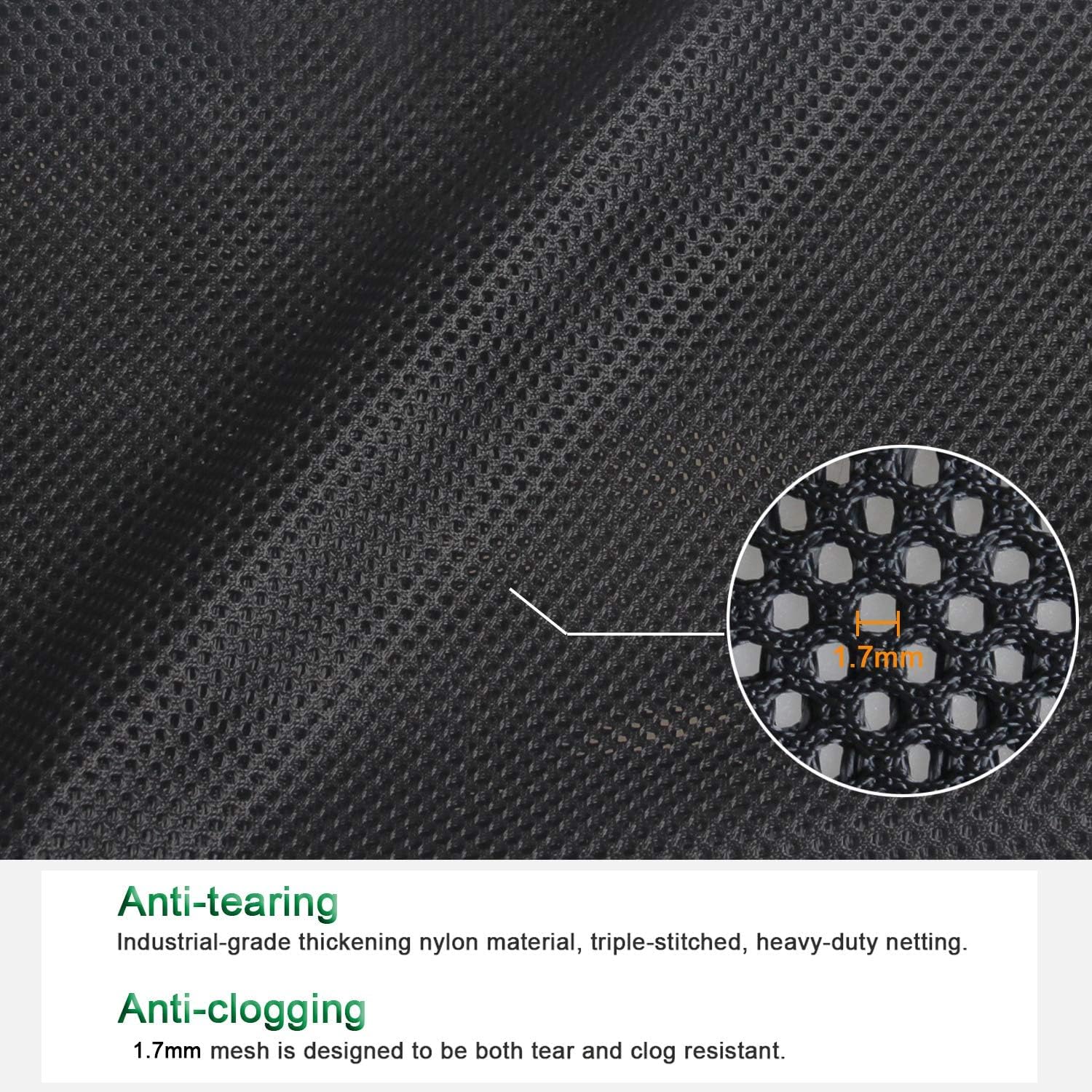 AJinacious Pond Filter Bag, Pond Pump Filter Bag, Anti-Clogging Outdoor Mesh Water Pump Cover Barrier Bag Box Basket - Image 3