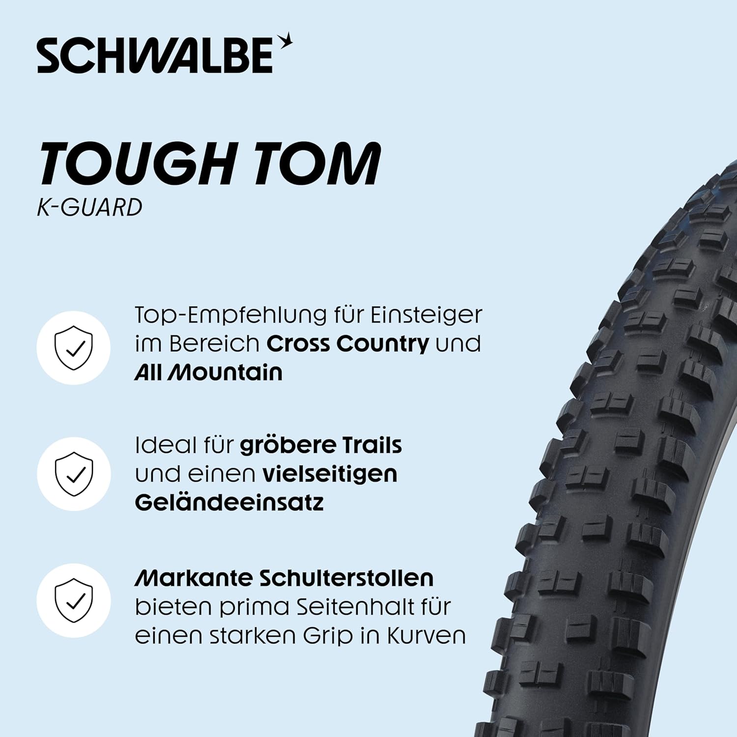 Schwalbe Tough Tom Active Line MTB Reifen // 60-559 (26x2,35') K-Guard