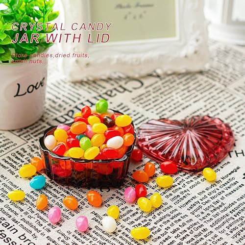 Miniatura 4 de Tarro de cristal con tapa, tarro de cristal en forma de melón para aperitivos, recipiente decorativo para galletas, aretes, almacenamiento para