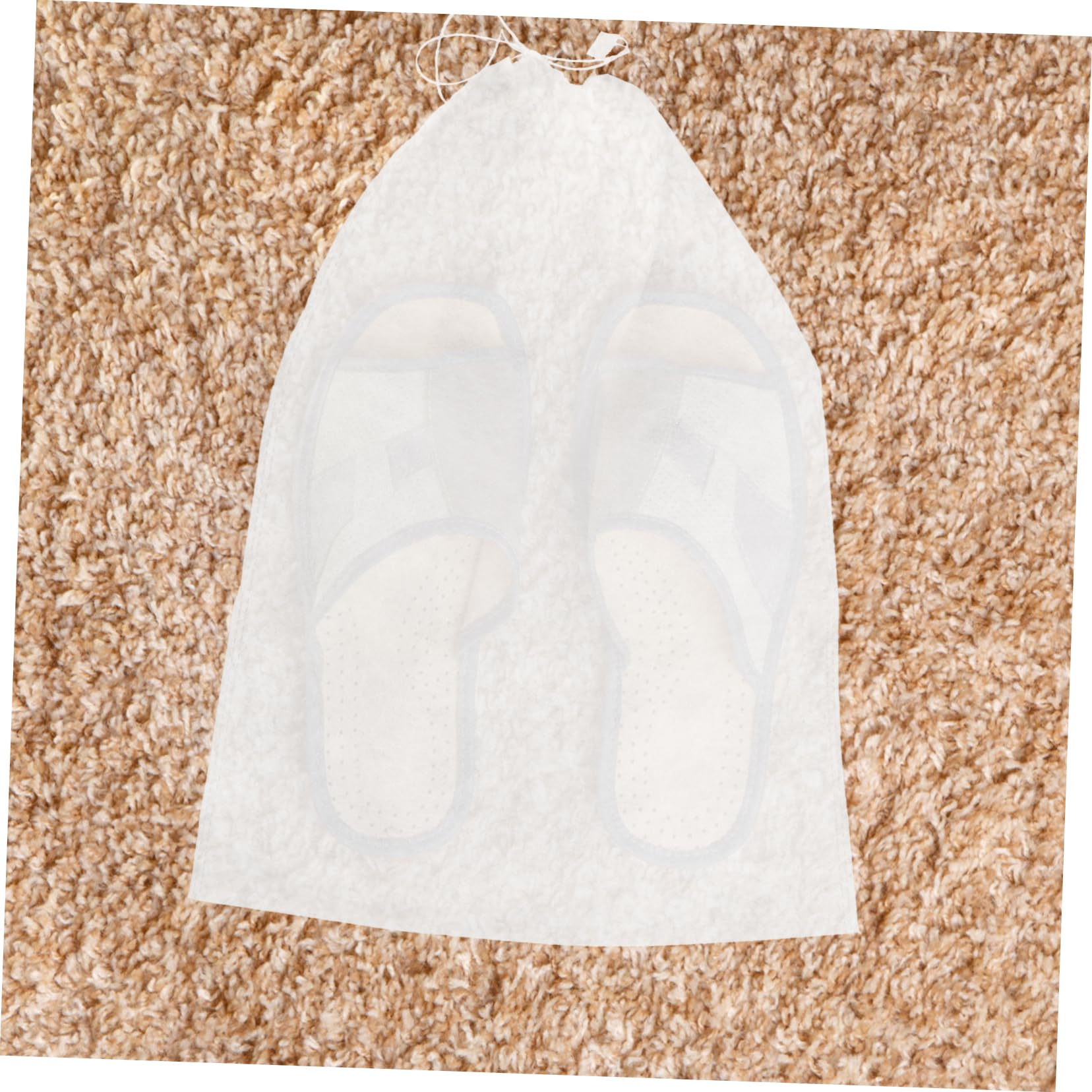 Sacchetti per Scarpe da Viaggio Borsa Porta Scarpe Grande Bianco 50 Non Tessuto per Stoccaggio e Protezione Coulisse 32x48 Cm e Stivaletti a Casa in Viaggio