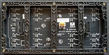 Amazon.co.jp: P4 RGB LEDマトリックスパネル 64X32ピクセル