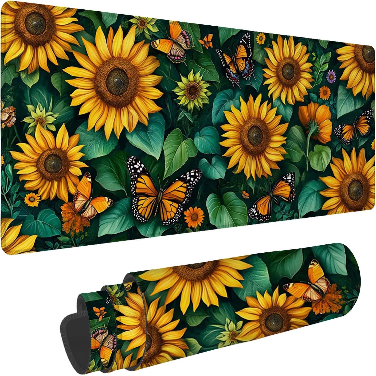 Tappetino Mouse 900x450mm | Superficie Ultra-Liscia, girasole 0-z640