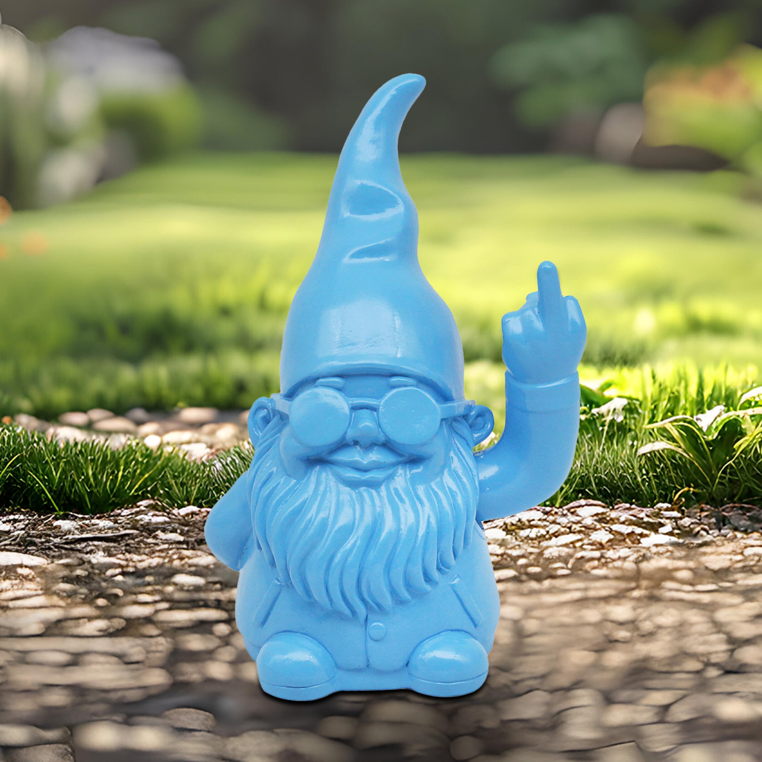 Lesser & Pavey Gnomes Home Decor Figurines & Ornaments For Home & Office | Decorative Home Accessories Statues For Indoor & Outdoor | Lovely Gifts for Women & Men Peace Hands Pink 20 Cm — view 49