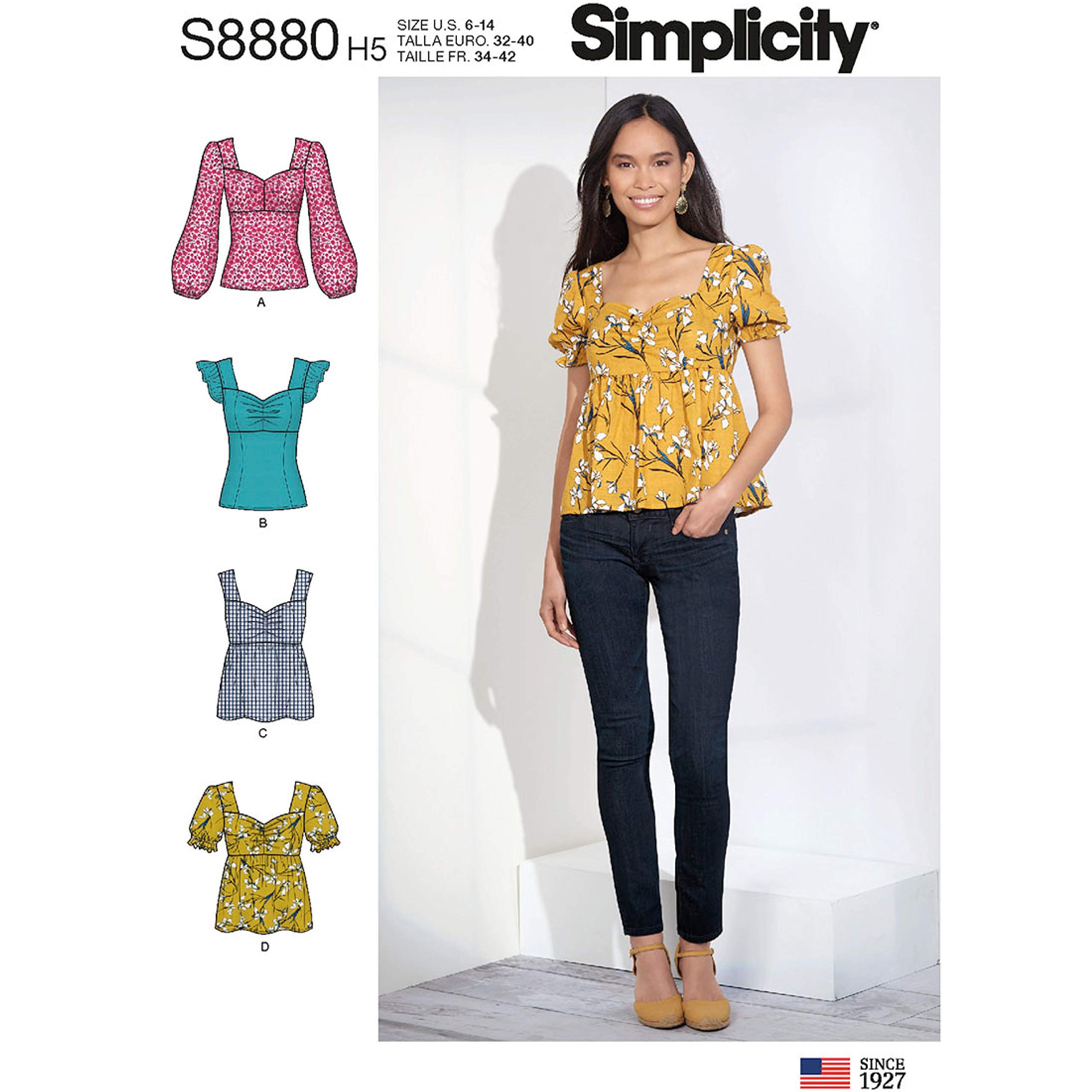 Patron de couture Simplicity R10132 S8880 haut femme grande taille R5