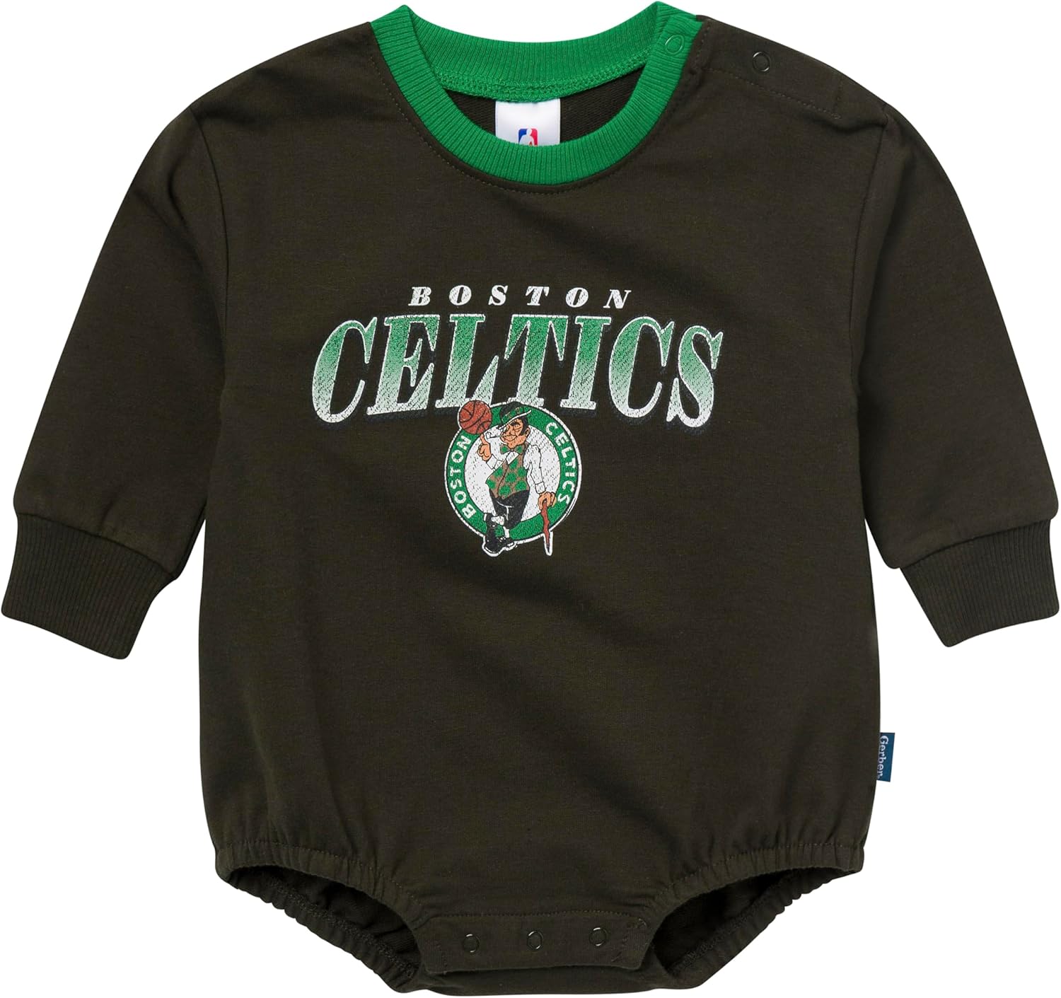 Gerber NBA unisex-baby Nba Team Sweatshirt Bubble Romper