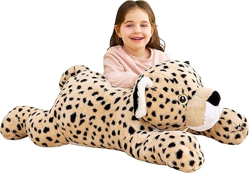 Miniatura 8 de IKASA Animal de Peluche Lobo Gigante, Juguetes de Peluche Grandes Jumbo de 30" para Niños, Niñas y Chicos