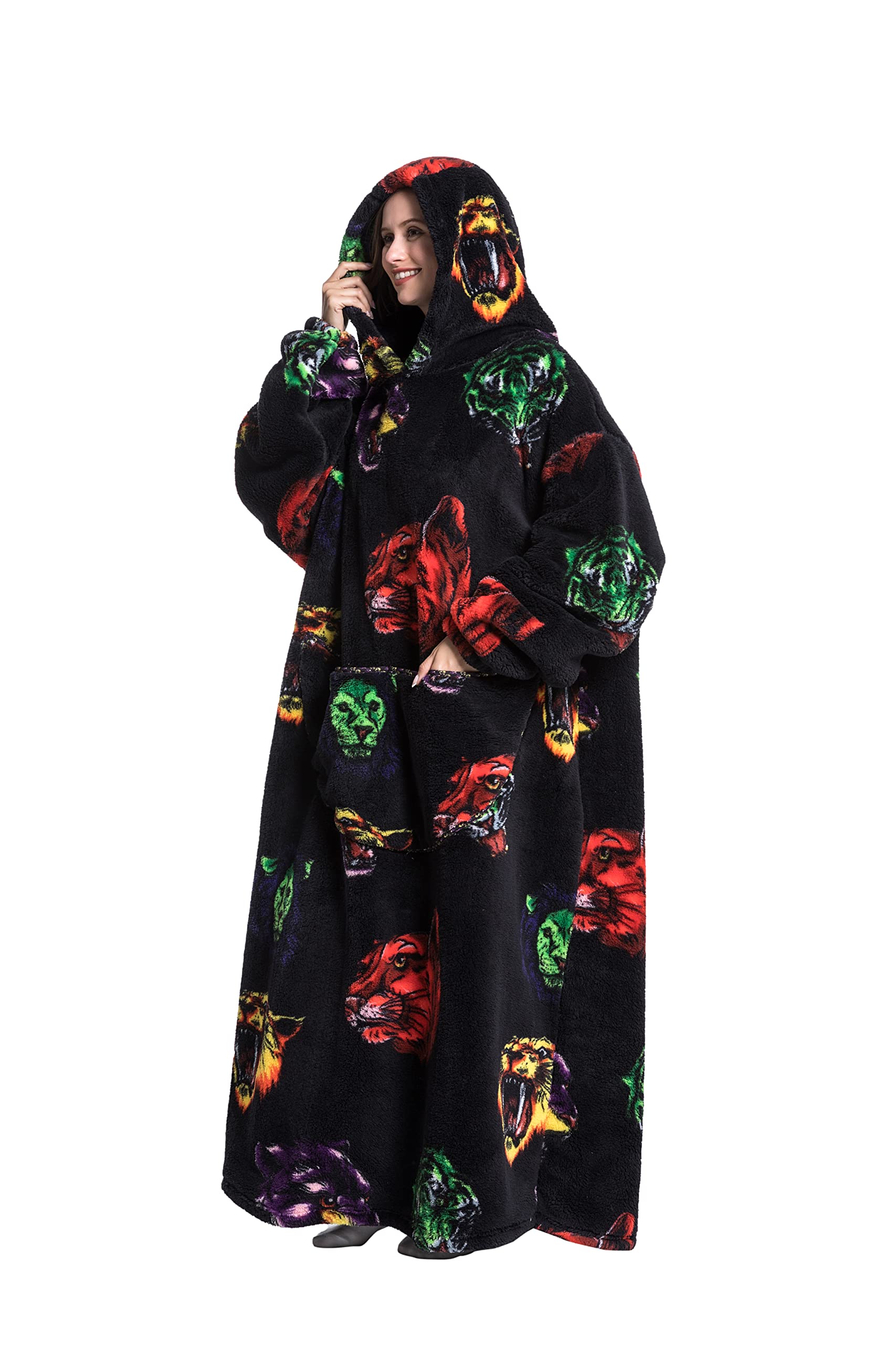 Poncho Serviette Doudoune Taille M Pour Adulte, Super Doux Et Confortable