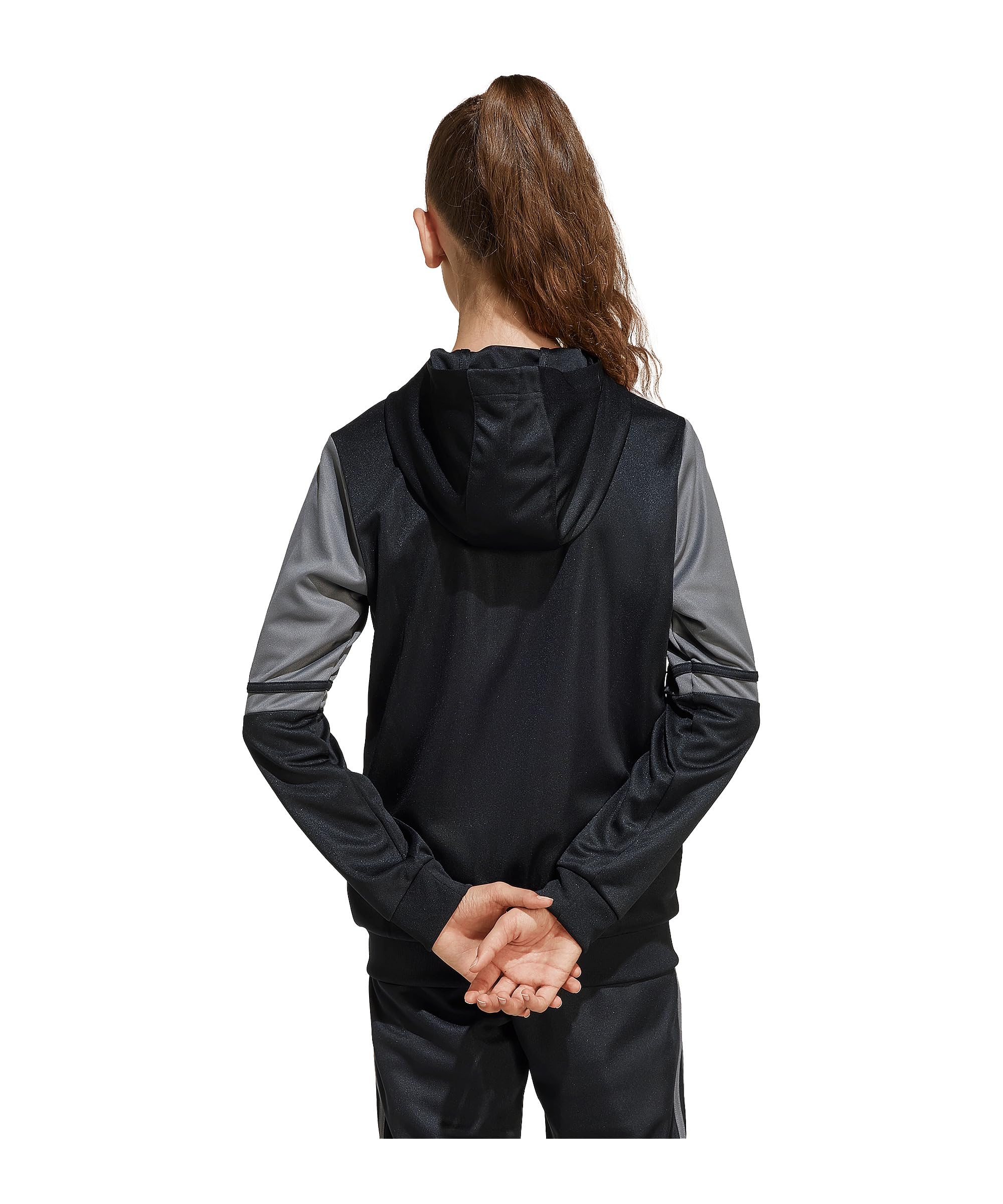 adidas Uniseks - dzieci SQUADRA25 HOODY KIDS, black/team grey four/pure ruby, 13-14 Years