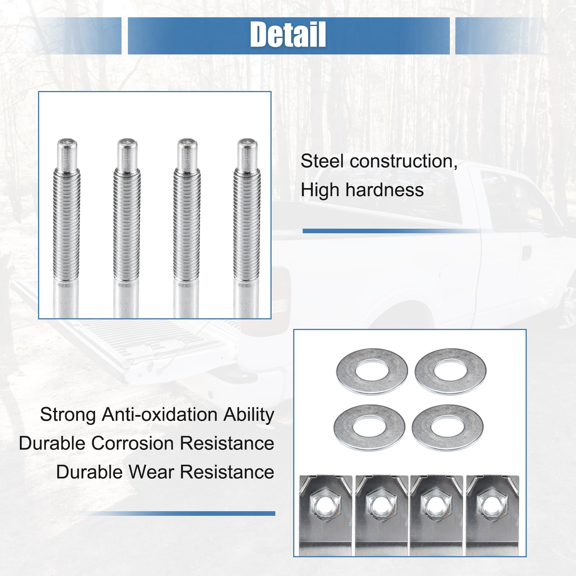 QUARKZMAN Camion Letto Montaggio Ferramenta Kit per Ford F-250 Super Duty 1999-2016