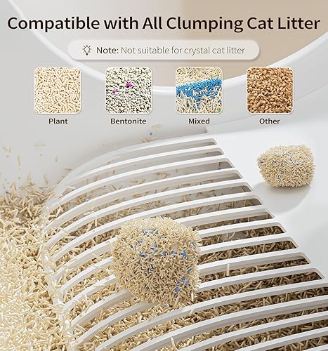 Miniatura 7 de Made4Pets - Caja de arena autolimpiante para gatos con control de aplicación, eliminación de olores, capacidad de 60 L, seguridad antipellizcos,