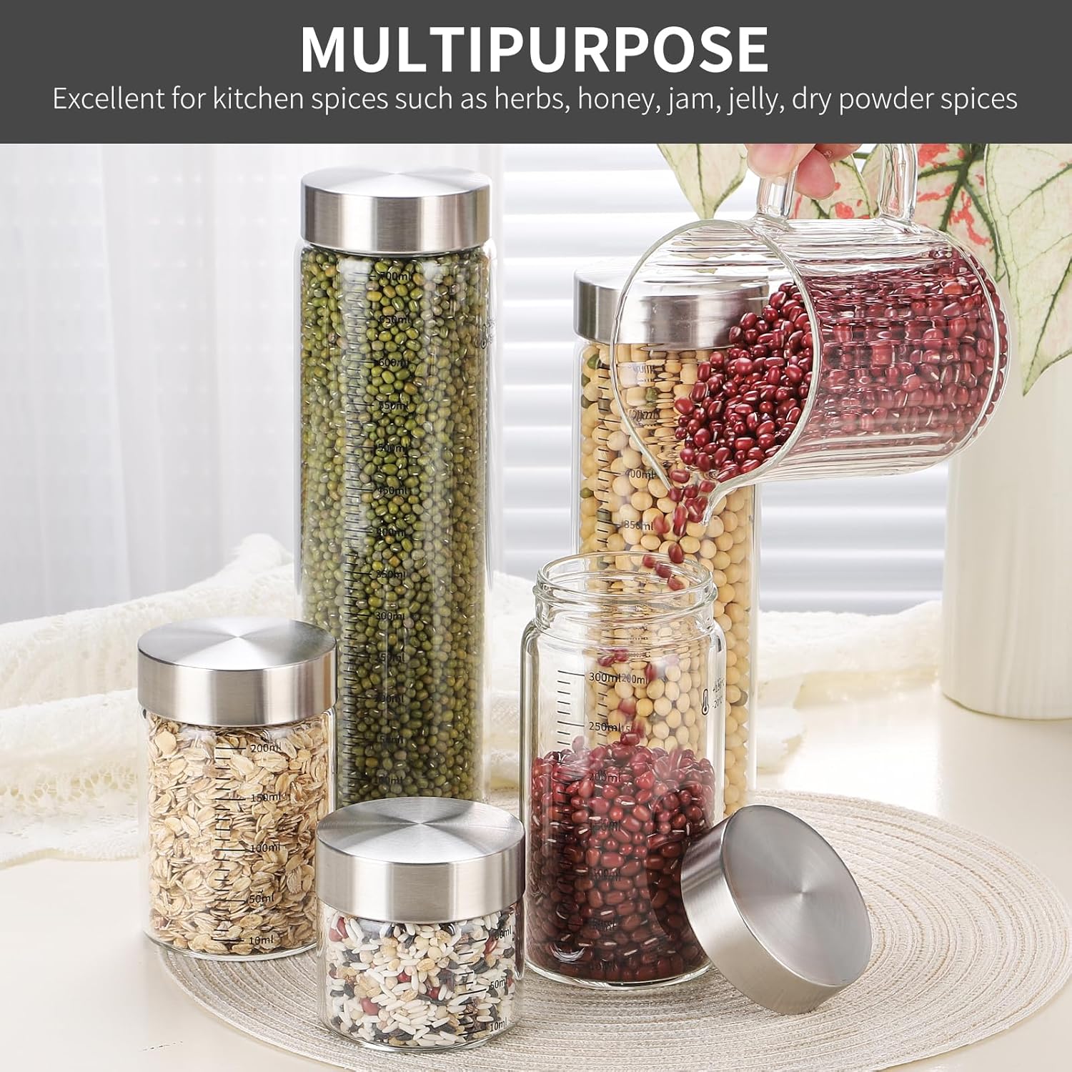 25 Oz Glass Juice Bottles, 2 Pack Glass Bottles with Lids, BPA Free, Borosilicate Glass, Leak Proof Lids for Juicing, Smoothies, Water Bottles, Food Storage, Shaker Bottles - Image 7