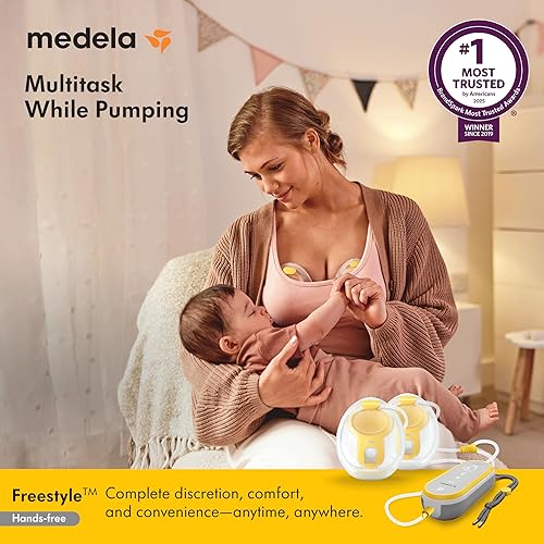 Miniatura 2 de Medela Freestyle Extractor de leche manos libres  Extractor de leche eléctrico doble portátil, portátil y discreto con conectividad de aplicación