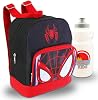 Miles Morales Mini Backpack Set - 10” Canvas Spidey and His Amazing Friends Bag with Bottle | Spiderverse Backpack Purse Bundle