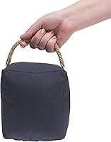 Vista 4 de Pavilion Gift Company Tope de Puerta Zona Libre de Estrés Negro 5" x 6