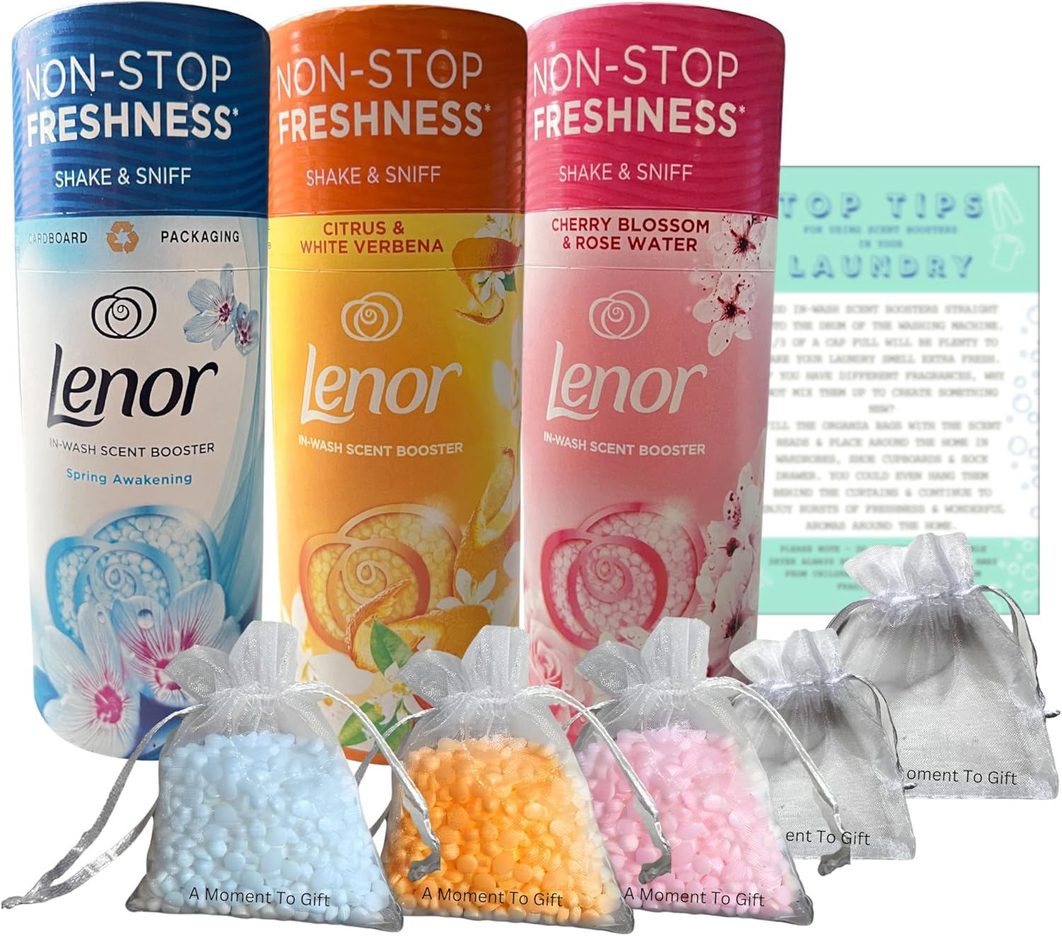 InWash Scent Boosters Beads Spring Awakening, Citrus White Verbena & Cherry Blossom Rose Water