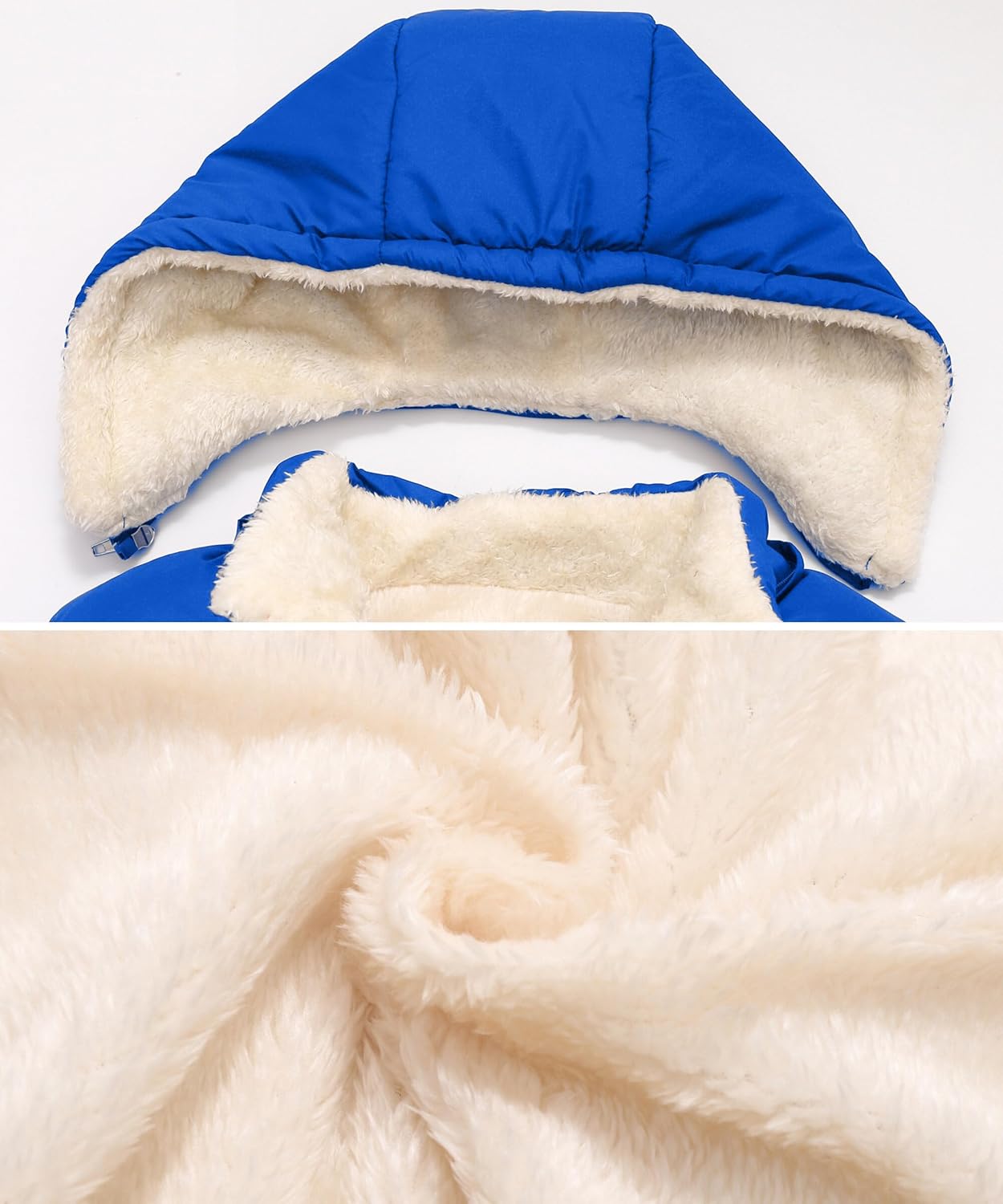 Happy Cherry Toddler Baby Boys Girls Winter Coat with Detachable Hooded Windproof Fleece Lined Winter Down Jacket 1-6 Years