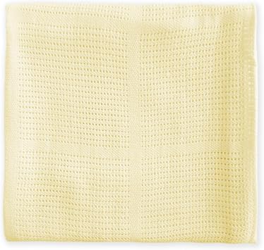 Amazing Baby Cellular Blanket, Premium Cotton, Soft Yellow