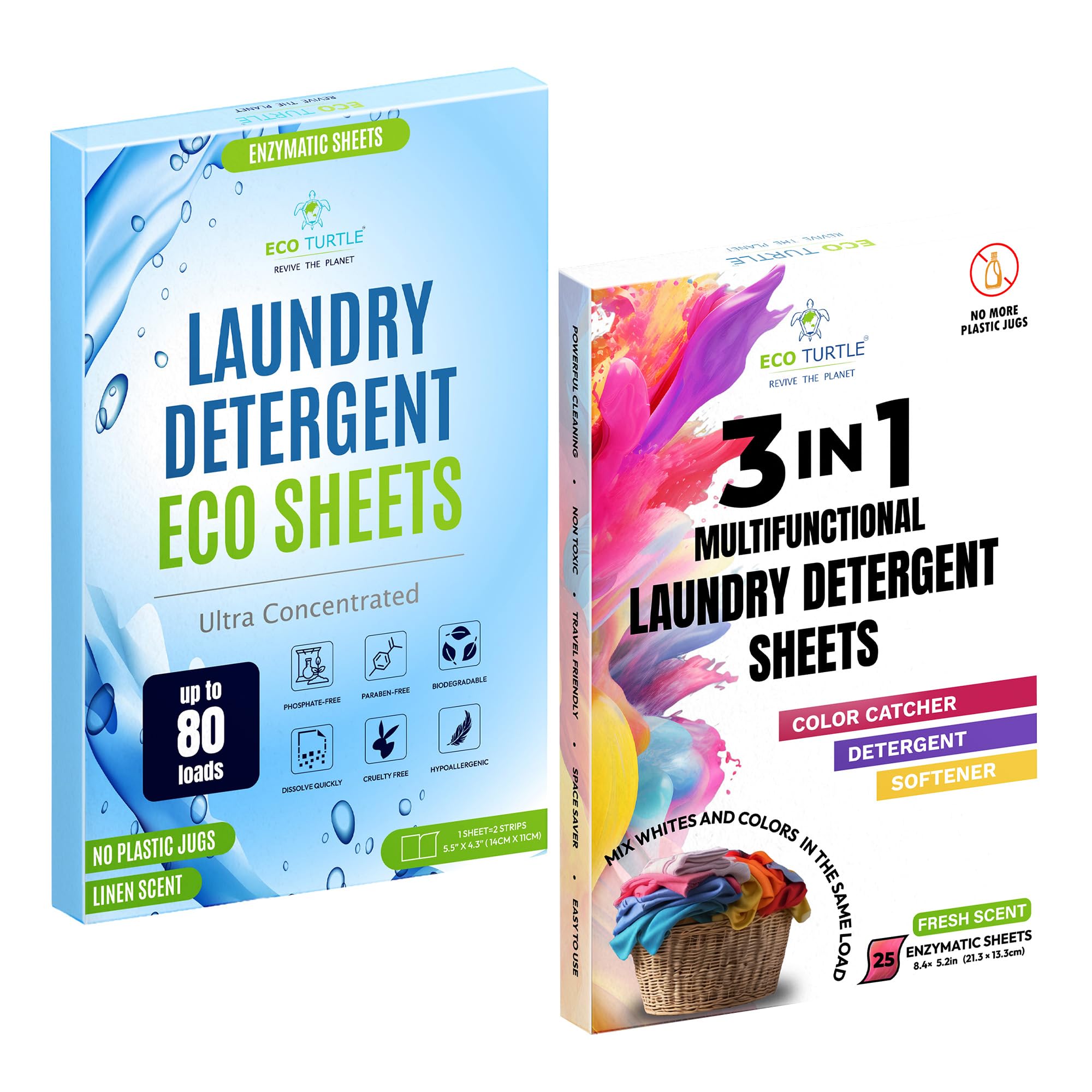 Bundle: Laundry Detergent Sheets &amp; 3-in-1 Laundry Detergent Stain-Fighting