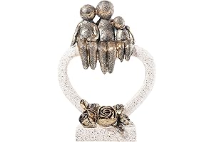 Family Figurines - Hand-Painted Resin Sculpture