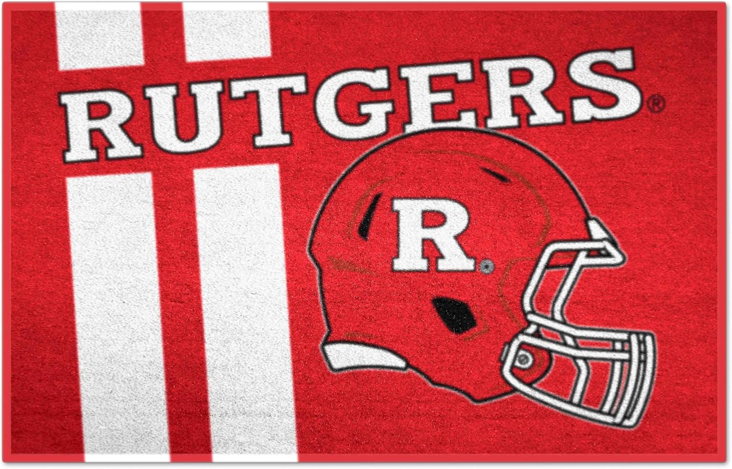 FANMATS 19646 Rutgers Scarlett Knights Starter Mat Accent Rug - 19in. x 30in. | Sports Fan Home Decor Rug and Tailgating Mat Uniform Design