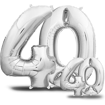 Smarcy Ballon Pour Le 40eme Anniversaire Decoration De 40 Ans Grands Chiffres 4 Et 0 Rose Amazon Fr Jeux Et Jouets