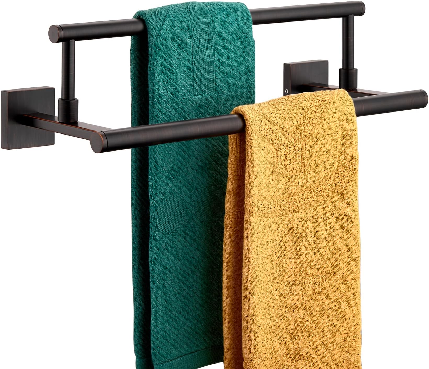 KOKOSIRI Hand Towel Bar 16-Inch Towel Holder Bathroom Rack for Bath Cabinet Towel Rails Oil Rubbed Bronze Stainless Steel B5009ORB-L16
