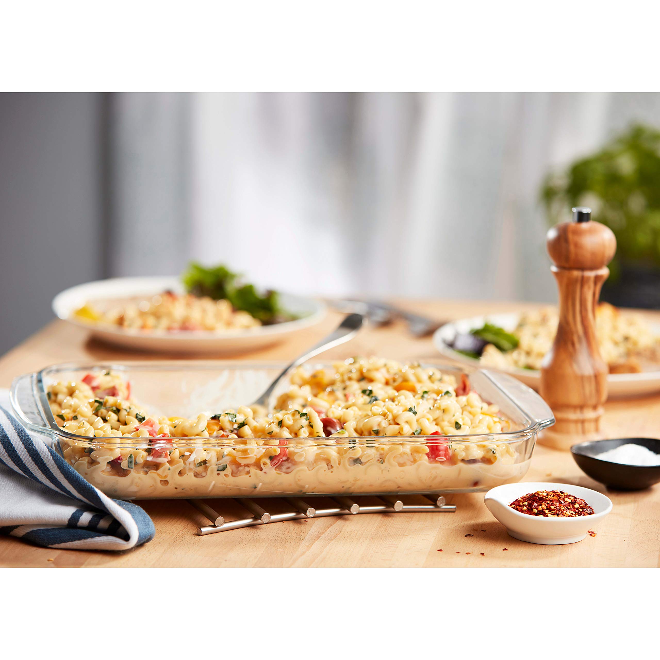 Libbey Baker's Basics Glass Casserole Baking Dish, 9-inch by 13-inch