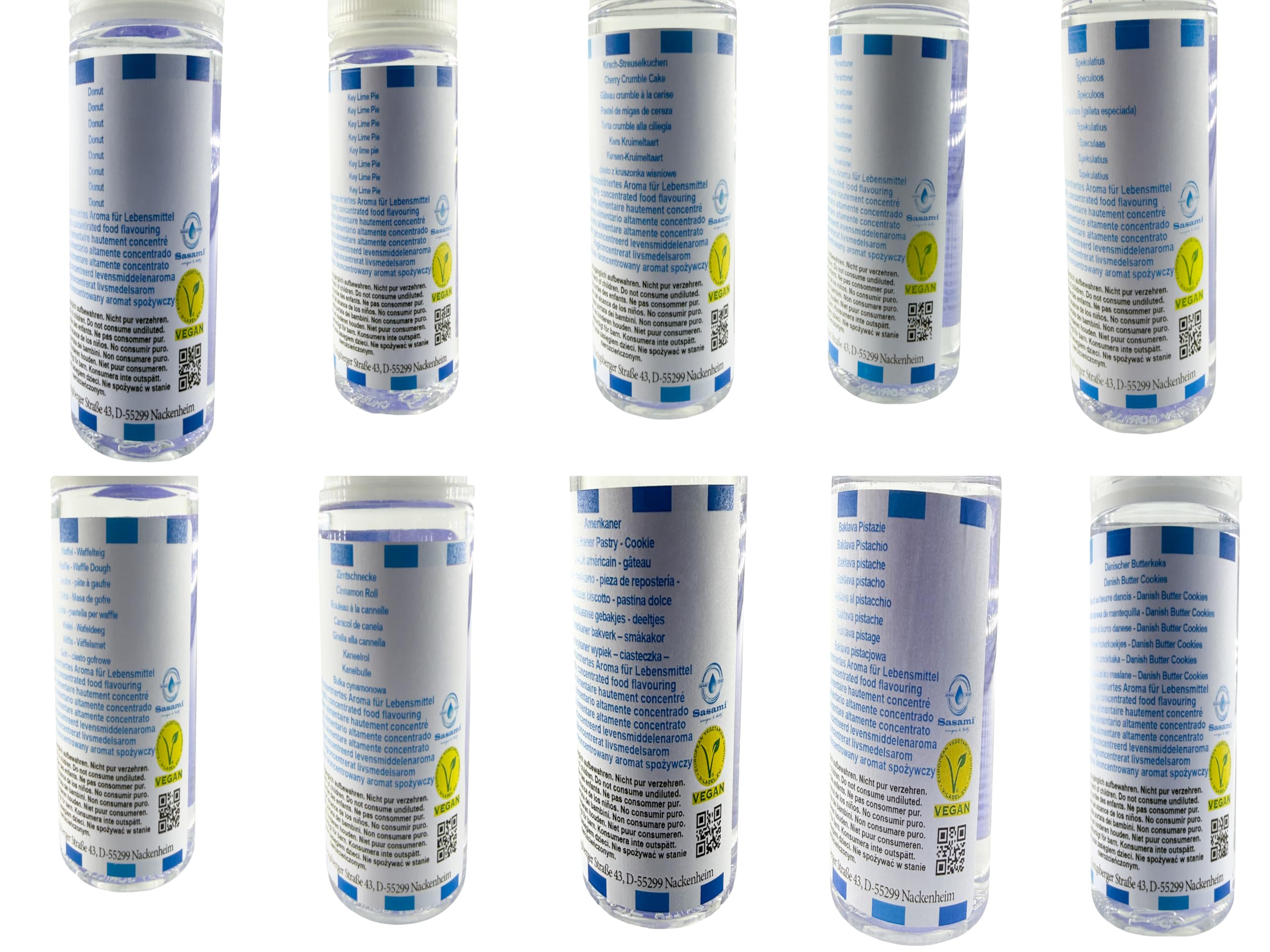 Bakery Bliss Edition - Sasami Signature Collection - 10 x 10ml Aroma Konzentrat Set - Vegan