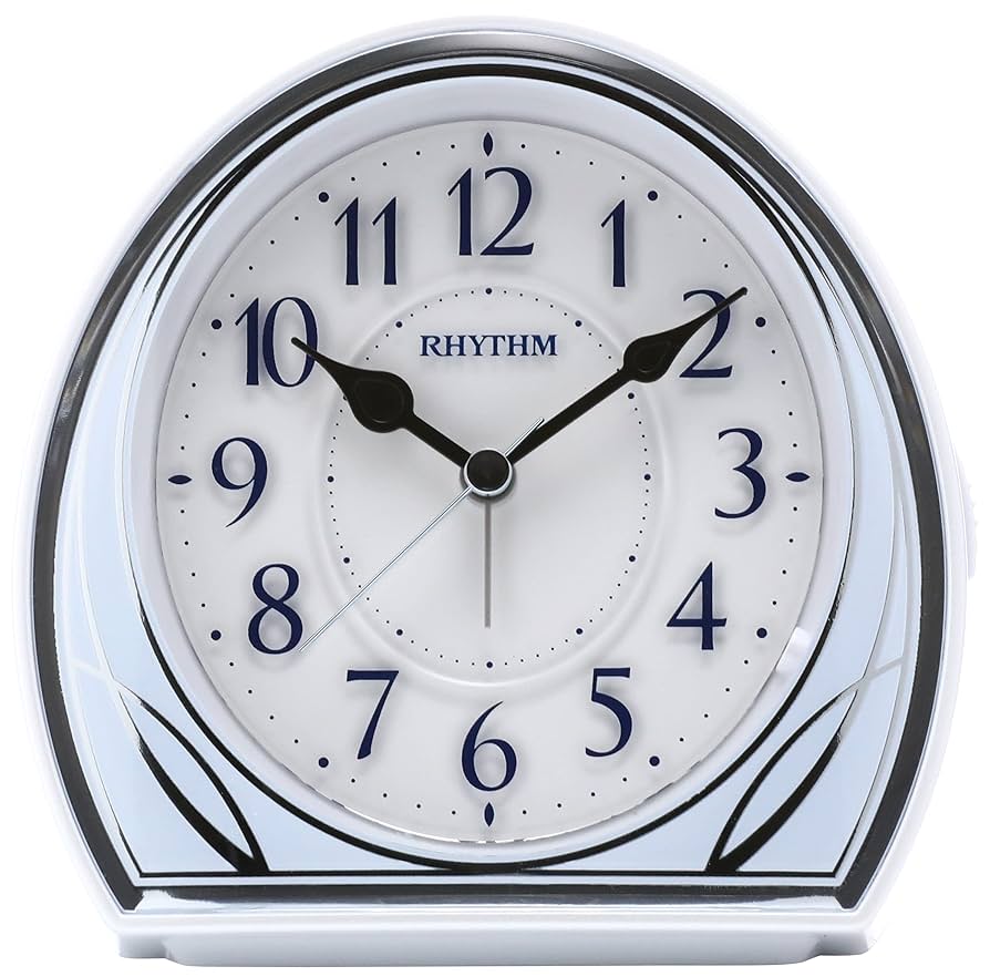 Amazon.co.jp: リズム(RHYTHM) 目覚まし時計 連続秒針 電子音
