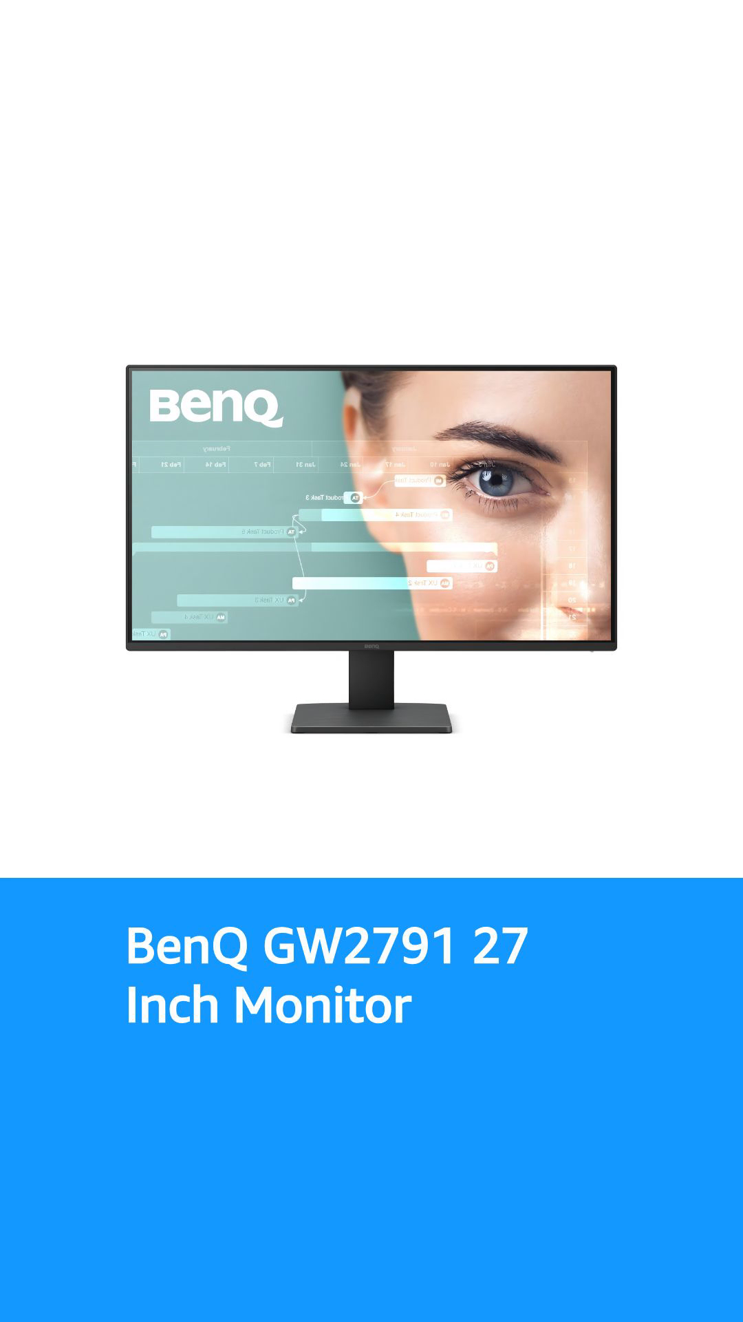 BenQ GW2791 27” 1080p FHD 100Hz IPS Eye-Care Monitor, HDMI