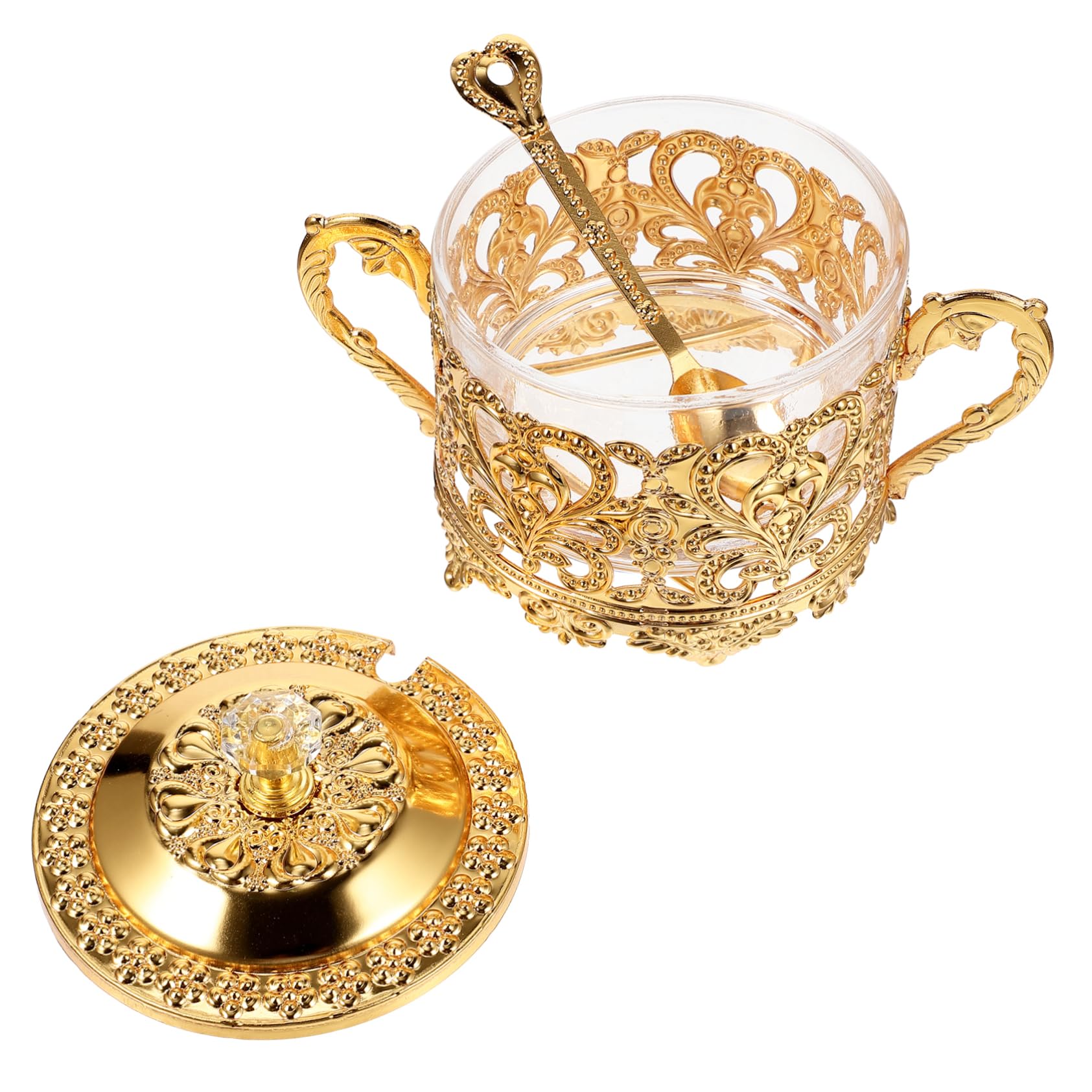 Vintage Iron Spice Container European Condiment Jar for Home Kitchen Decor Suitable for Buffet Party Easy to Clean Wash Elegant Design for Tabletop Dining Room