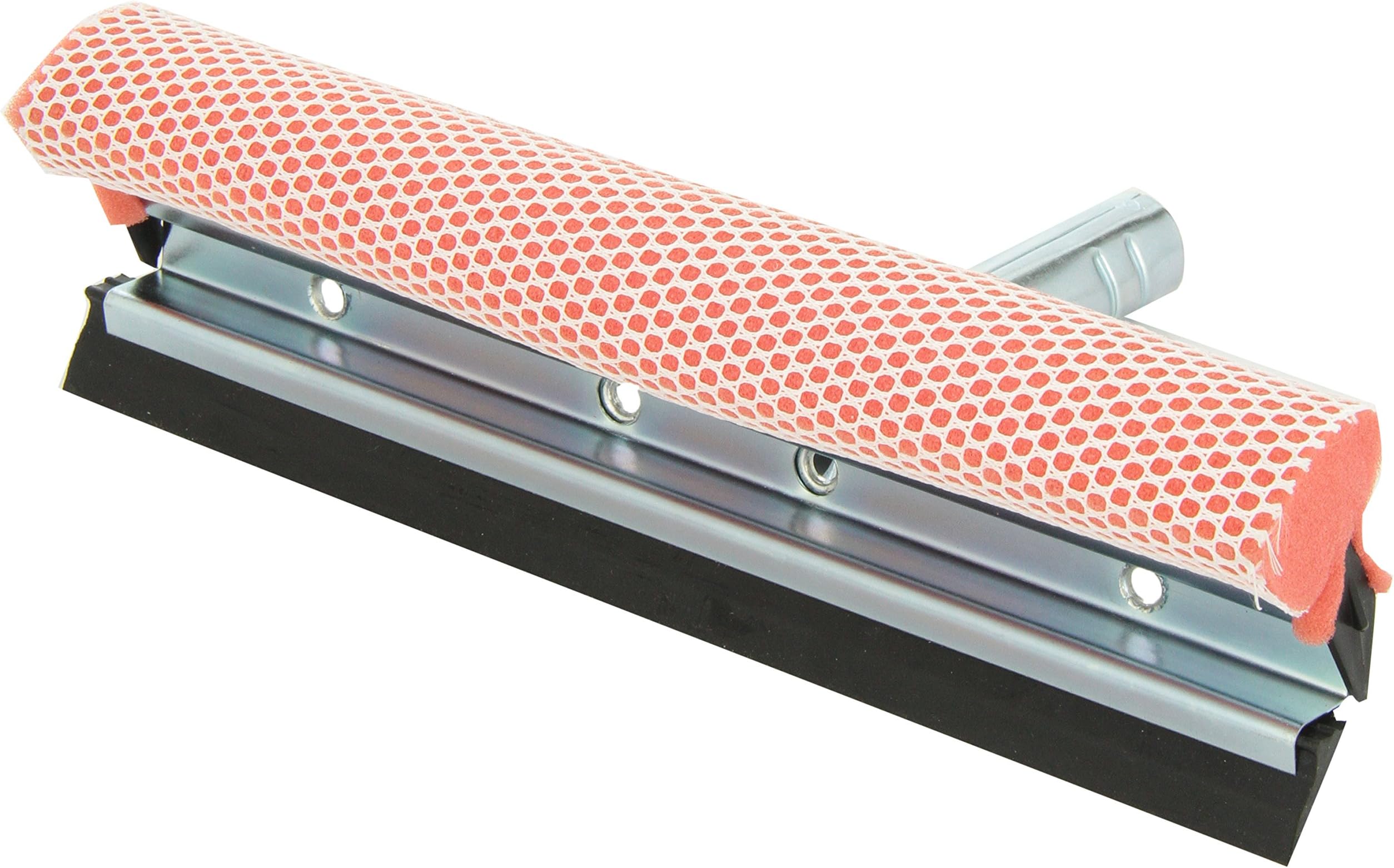 Ettore Auto Squeegee, 10inch, Red with Tough Nylon Netting