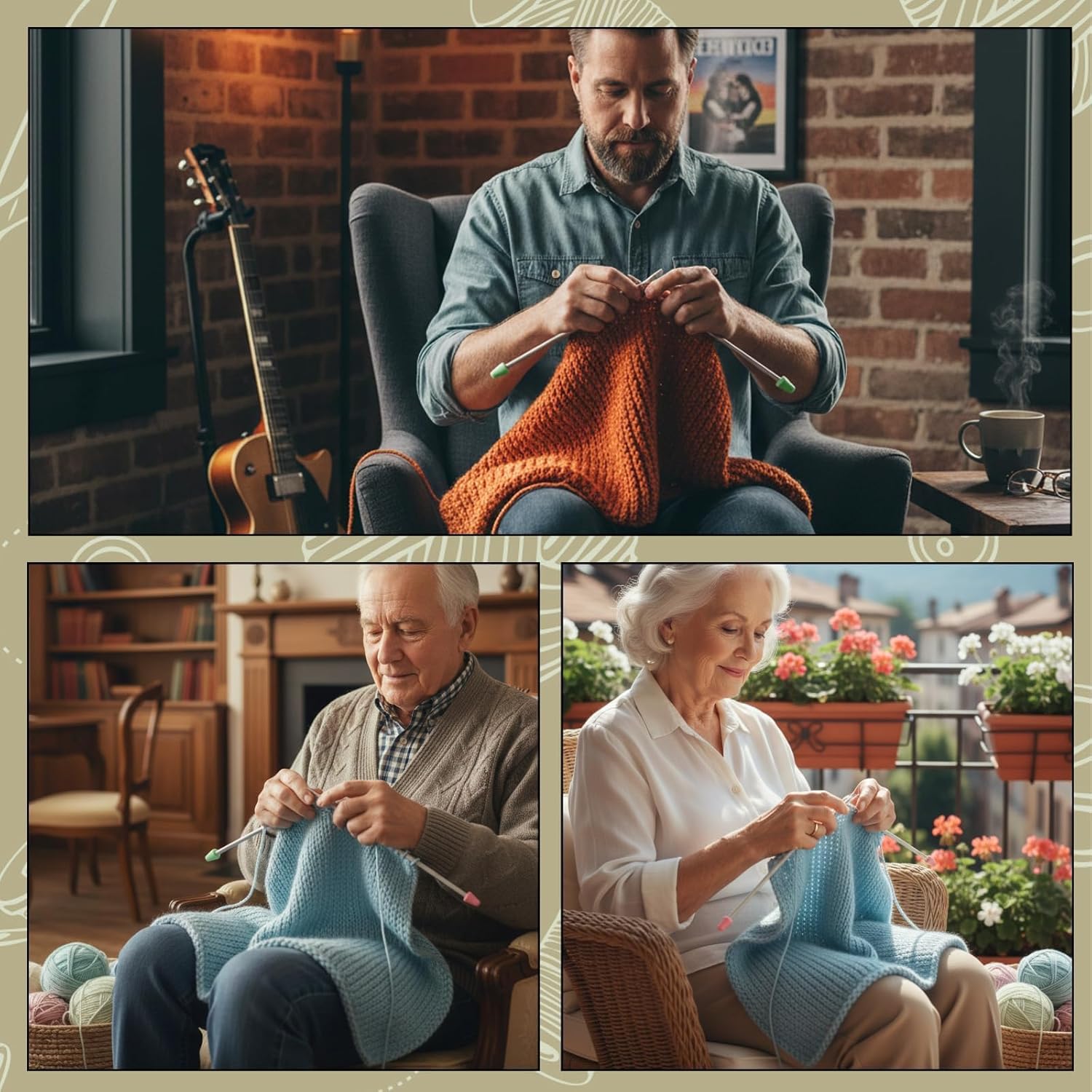 50-Piece Set (30 Small + 20 Large), Knitting Needle Stoppers, Knitting Needle Point Protectors, Soft Rubber Caps for Secure Needle Storage, Crafting Accessories - Image 7