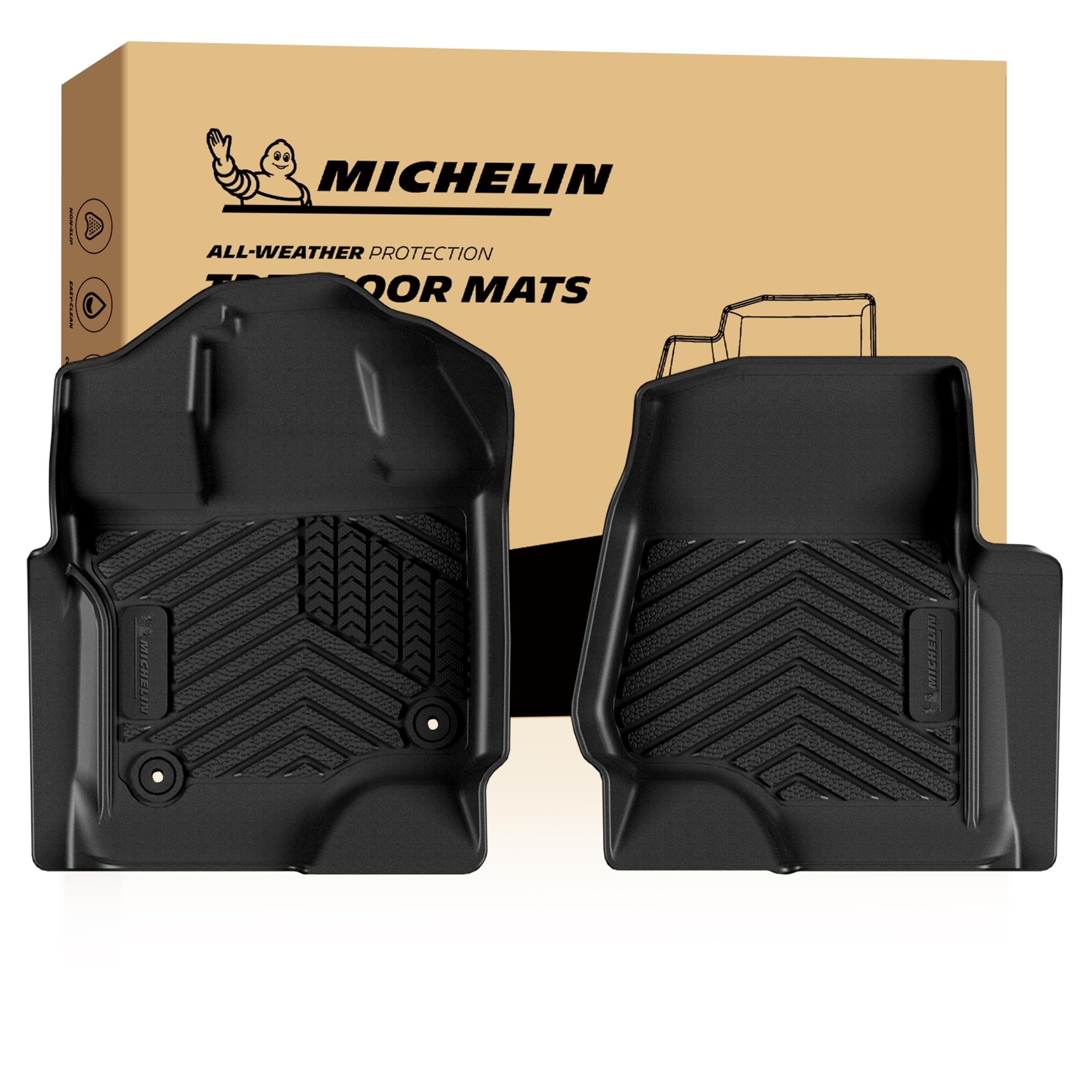 Michelin Vehicle Mats for 2015-2026 Ford F150/2022-2026 Lightning, 1st Row